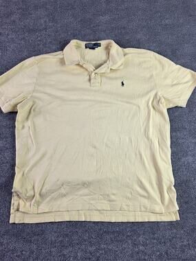 Polo Ralph Lauren Shirt Mens XL Cotton Yellow RL